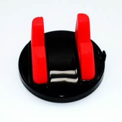 Support Voiture a Poser pour Smartphone Tableau de Bord Universel Tete haute Rotatif 360 (NOIR/ROUGE)