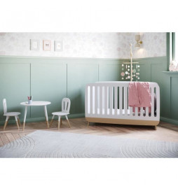 Set 1 table + 2 chaises -...