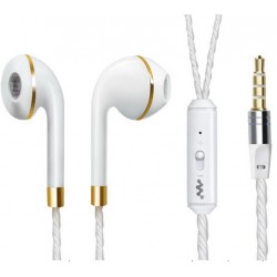 Ecouteurs Anneau pour Smartphone avec Micro Réglage Kit Main Libre Casque Universel Jack
