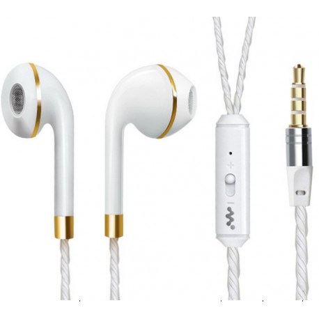 Ecouteurs Anneau pour Smartphone avec Micro Réglage Kit Main Libre Casque Universel Jack