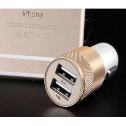 Adaptateur USB Prise Allume Cigare pour Smartphone Double 2 Ports Voiture Chargeur Universel