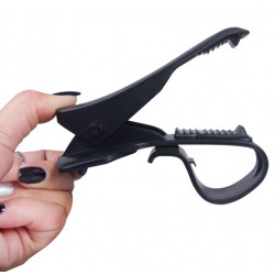 Support Voiture Tableau de Bord pour Smartphone Pince Réglable Noir Universel Adaptable
