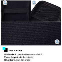 Pack pour Smartphone (Cable Chargeur Type C Tresse 3m + Pochette + Batterie + Prise Secteur) Android