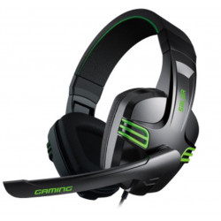 Casque Gamers avec Micro pour PC & Smartphone Son Universel Reglage Jack Jeux Video (VERT)