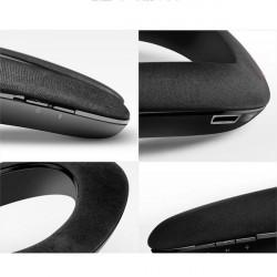 Enceinte Epaule pour Smartphone Musique Sans Fil Cou Bluetooth (NOIR)