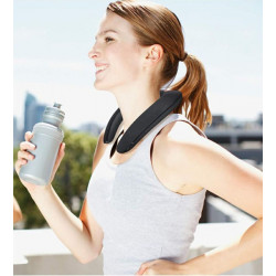 Enceinte Epaule pour Smartphone Musique Sans Fil Cou Bluetooth (NOIR)
