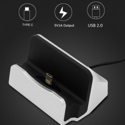 Station d'Accueil de Chargement pour Smartphone Micro USB Support Chargeur Bureau