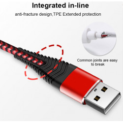 Cable Fast Charge Flexible pour IPHONE Lightning APPLE Recharge Rapide Chargeur Universel