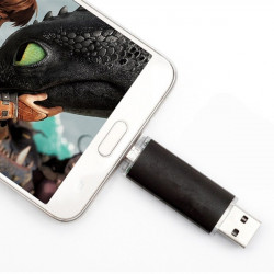 Clef USB 8Go 2 en 1 pour Smartphone & PC Micro-USB Memoire 8GB (NOIR)