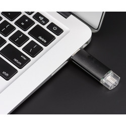 Clef USB 8Go 2 en 1 pour Smartphone & PC Micro-USB Memoire 8GB (NOIR)