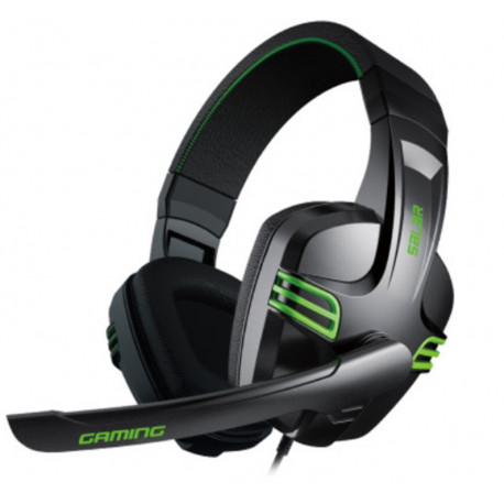Casque Gamers avec Micro pour PC & Smartphone Son Universel Reglage Jack Jeux Video (VERT)