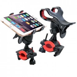 Support Vélo pour Smartphone Guidon Pince GPS Noir Universel 360 Rotatif VTT Cyclisme