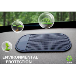 Support Voiture Anti-dérapant pour Smartphone Tapis Noir Clefs Pièces GPS Silicone Universel