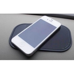 Support Voiture Anti-dérapant pour Smartphone Tapis Noir Clefs Pièces GPS Silicone Universel