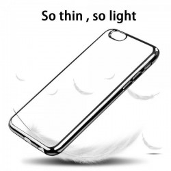 Coque Silicone Contour IPHONE 7 APPLE Chromé Transparente Bumper Protection Gel Souple