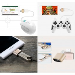 Mini Adaptateur USB/Micro USB Pour Smartphone Android Souris Clavier Clef USB Manette