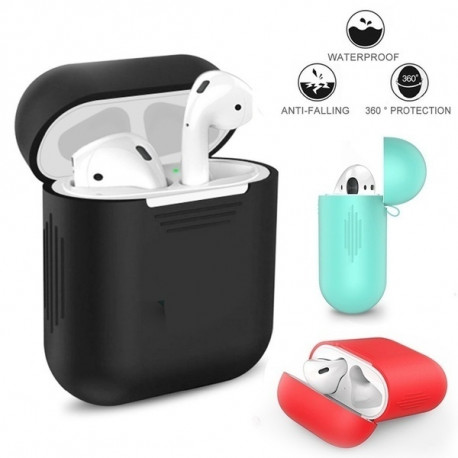 Coque Silicone pour AirPods APPLE Boitier de Charge Grip Housse Protection