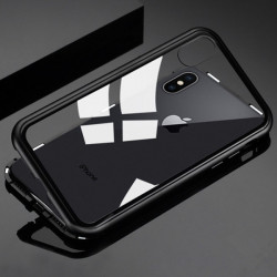 Coque Verre Trempé IPHONE X APPLE Magnetique Transparente Protection Integrale