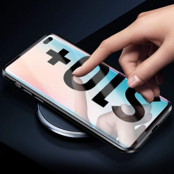 Coque Verre Trempé SAMSUNG S10 Magnetique Transparente Protection Integrale