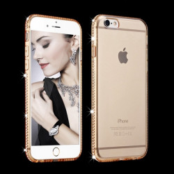 Coque Silicone Diamants IPHONE 7 APPLE Contour Transparente Bumper Protection Gel Souple