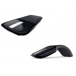 Souris Arc pour PC Sans Fil USB Pliable Universelle Capteur Optique 3 Boutons (NOIR)