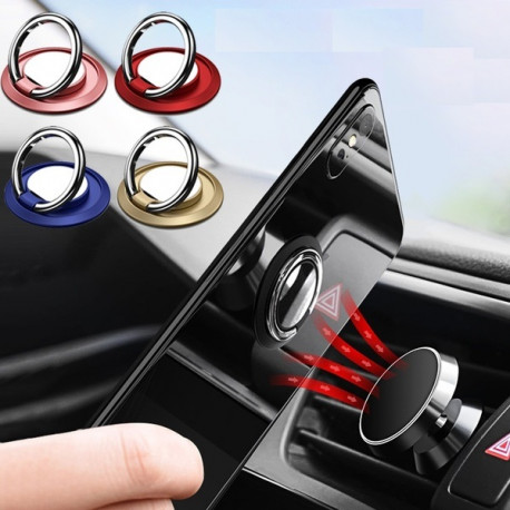 Pack Voiture pour Smartphone (Bague Metal + Support Voiture Magnetique) Universel