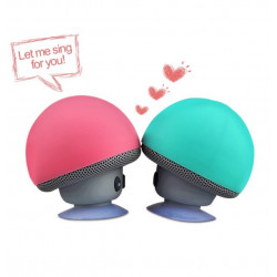 Enceinte Champignon Bluetooth pour Smartphone Ventouse Haut-Parleur Micro Mini