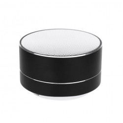 Enceinte Metal Bluetooth pour Smartphone Port USB Carte TF Auxiliaire Haut-Parleur Micro Mini