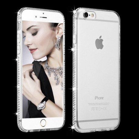 Coque Silicone Diamants IPHONE 7 APPLE Contour Transparente Bumper Protection Gel Souple