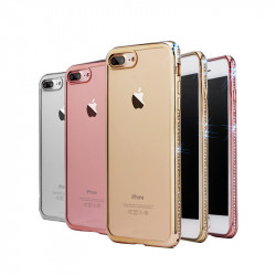 Coque Silicone Diamants IPHONE 7 APPLE Contour Transparente Bumper Protection Gel Souple