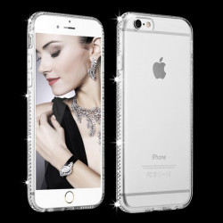 Coque Silicone Diamants IPHONE 7 APPLE Contour Transparente Bumper Protection Gel Souple