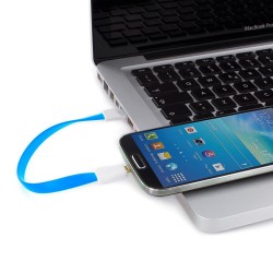 Mini Cable Aimanté Universel Chargeur Connecteur Micro USB Magnet Porte-Clefs 25cm