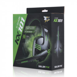 Casque Gamers avec Micro pour PC & Smartphone Son Universel Reglage Jack Jeux Video (VERT)