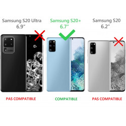 Coque Porte-cartes pour "SAMSUNG Galaxy S20+ PLUS" Simili-cuir Protection