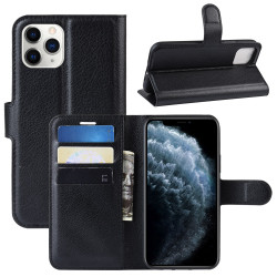 Coque Portefeuille pour "IPHONE 11 Pro" APPLE Simili-cuir Rabat Protection (NOIR)