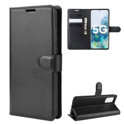 Coque Portefeuille pour "SAMSUNG Galaxy S20" Simili-cuir Rabat Protection (NOIR)