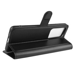 Coque Portefeuille pour "SAMSUNG Galaxy S20 Ultra" Simili-cuir Rabat Protection (NOIR)