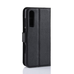 Coque Portefeuille pour "SAMSUNG Galaxy S20 Ultra" Simili-cuir Rabat Protection (NOIR)