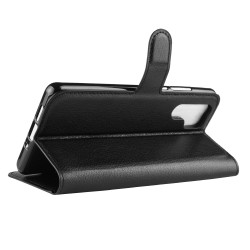 Coque Portefeuille pour "HUAWEI P30 Pro" Simili-cuir Rabat Protection (NOIR)