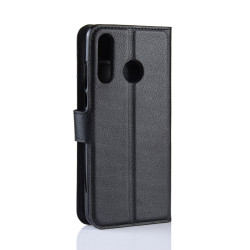 Coque Portefeuille pour "HUAWEI P30 Lite" Simili-cuir Rabat Protection (NOIR)