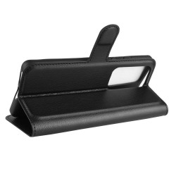 Coque Portefeuille pour "HUAWEI P40" Simili-cuir Rabat Protection (NOIR)