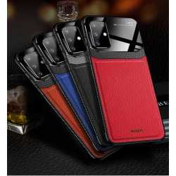 Coque Effet Cuir pour "SAMSUNG Galaxy S20" Plexiglass Protection