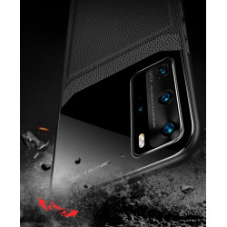 Coque Effet Cuir pour "HUAWEI P40" Plexiglass Protection
