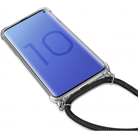 Coque avec Cordon pour "SAMSUNG Galaxy S10" Silicone Airbags Transparente