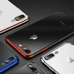 Coque Silicone Bord pour "IPHONE 7" APPLE Bumper Fine Transparente