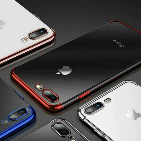 Coque Silicone Bord pour "IPHONE 7" APPLE Bumper Fine Transparente