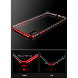 Coque Silicone Bord pour "IPHONE X" APPLE Bumper Fine Transparente