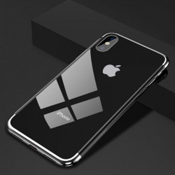 Coque Silicone Bord pour "IPHONE X" APPLE Bumper Fine Transparente