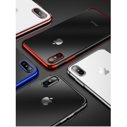 Coque Silicone Bord pour "IPHONE X" APPLE Bumper Fine Transparente