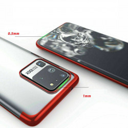 Coque Silicone Bord pour "SAMSUNG Galaxy S20 Ultra" Bumper Fine Transparente